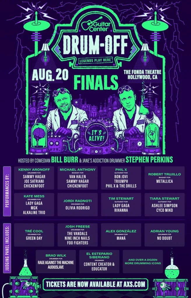 Guitar Center Drum-Off 2026 Returns to Hollywood